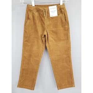 NEW Size‎ 4 - Cat & Jack Relaxed Tapered Pull On Pants STRETCH WAIST Drawstring